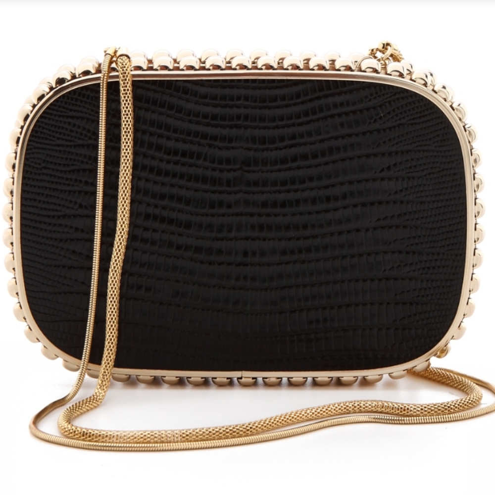 Overture Judith Leiber quilted rectangle clutch